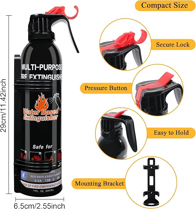 Fire Extinguisher for Home, 4 Pack Vehicle Fire Extinguishers - Image 5