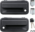 APPERFiT All Metal Exterior Door Handles w/Key Lock Cylinders Compatible with 1995-2000 Chevrolet Chevy/GMC C1500 C2500 C3500 K1500 K2500 K3500 Suburban Tahoe Yukon 15742229 15742230