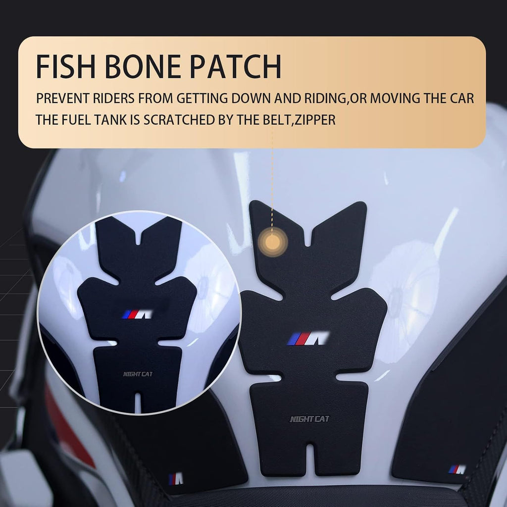 Fuel Tank Sticker, Compatible with 2019 Post S1000RR, Motorcycle Fuel Tank Protector, Fuel Tank Side Traction pad, Anti-Skid Sticker, Fuel Knee Grip Sticker (S1000RR Generic)