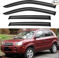 Window Visors Rain Guards for 2005-2009 Hyundai Tucson, Out-Channel Window Vent by YQAUTEC