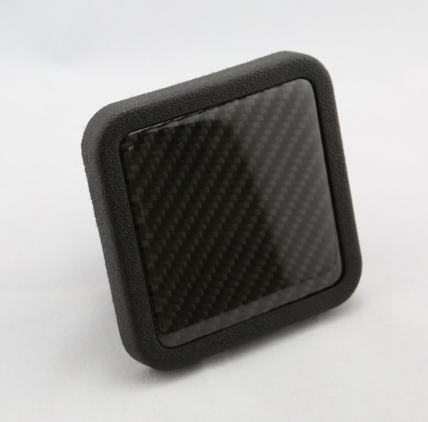 Trailer Hitch Cover Plug Insert (Fits 2" Receivers, Carbon Fiber)