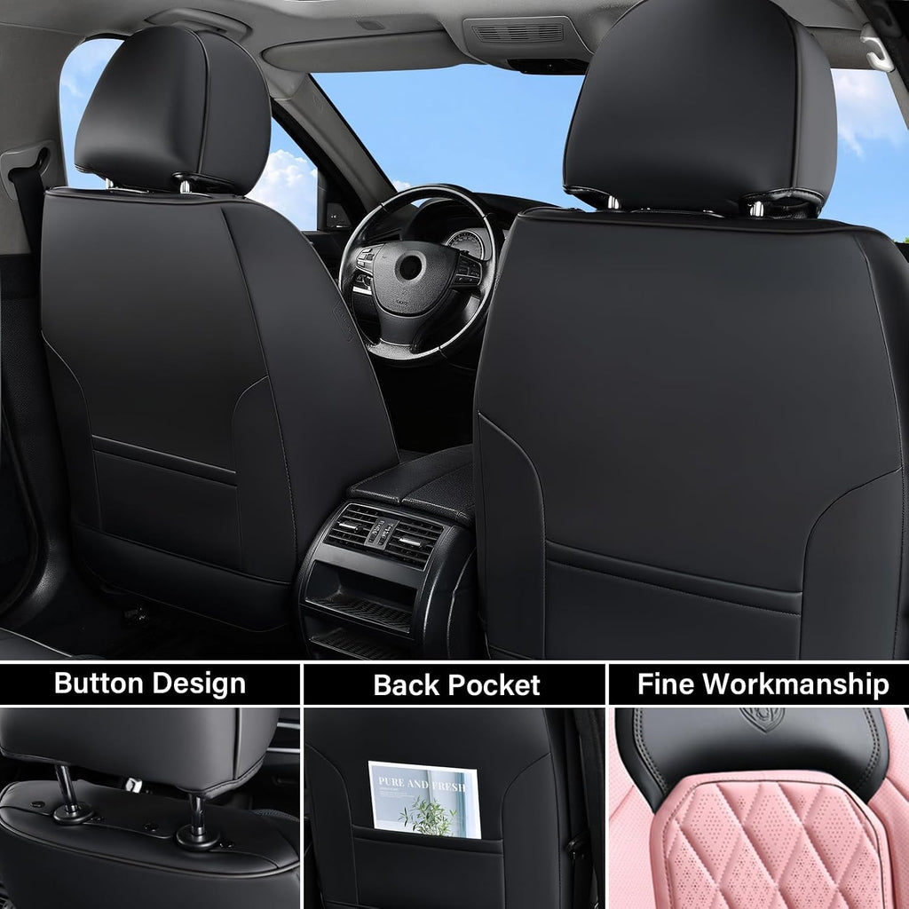 coverado leather seat covers, car seat covers full shown in use