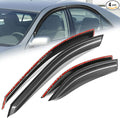 Auto Dynasty 4Pcs Carbon Fiber Pattern Window Visors Compatible by AutoDynasty