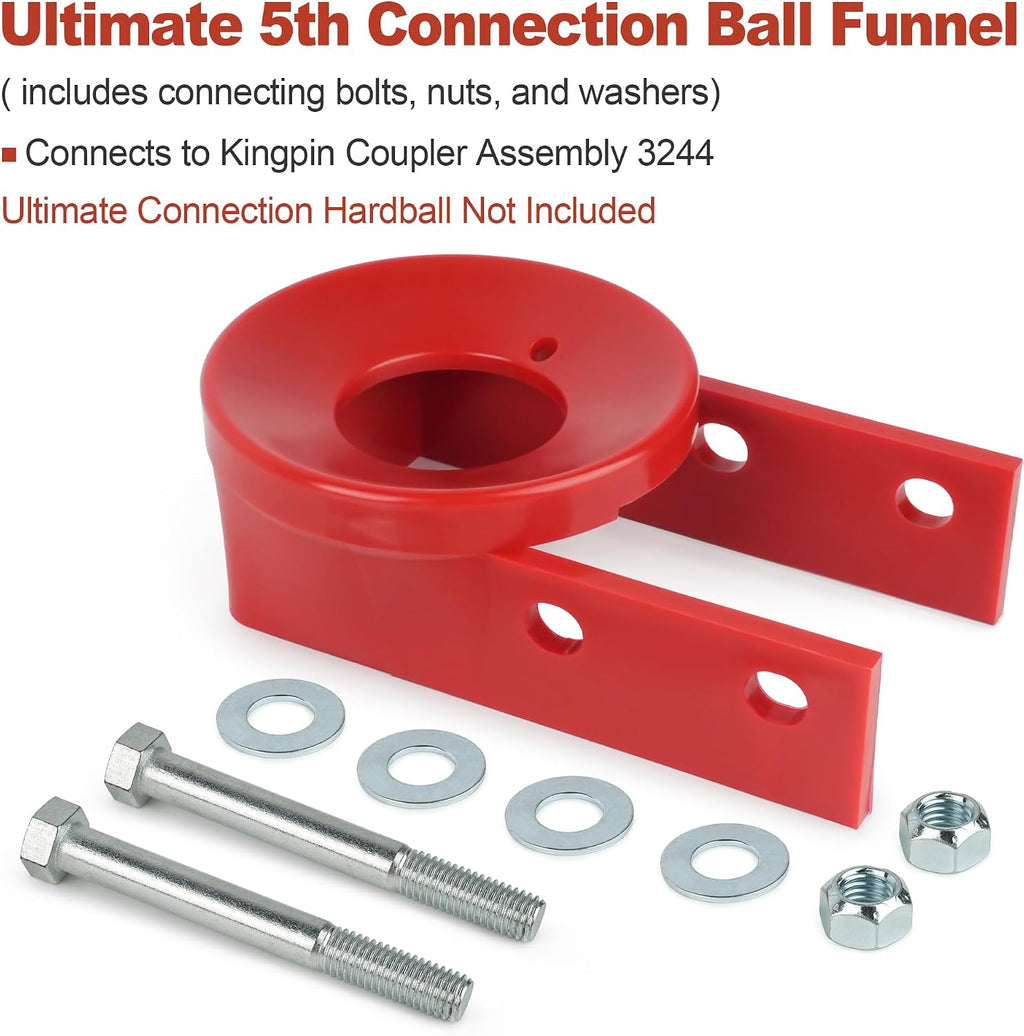 Ultimate 5th Wheel Connection | Ball Funnel Kingpin Coupler Block 3244 for Andersen Hitches