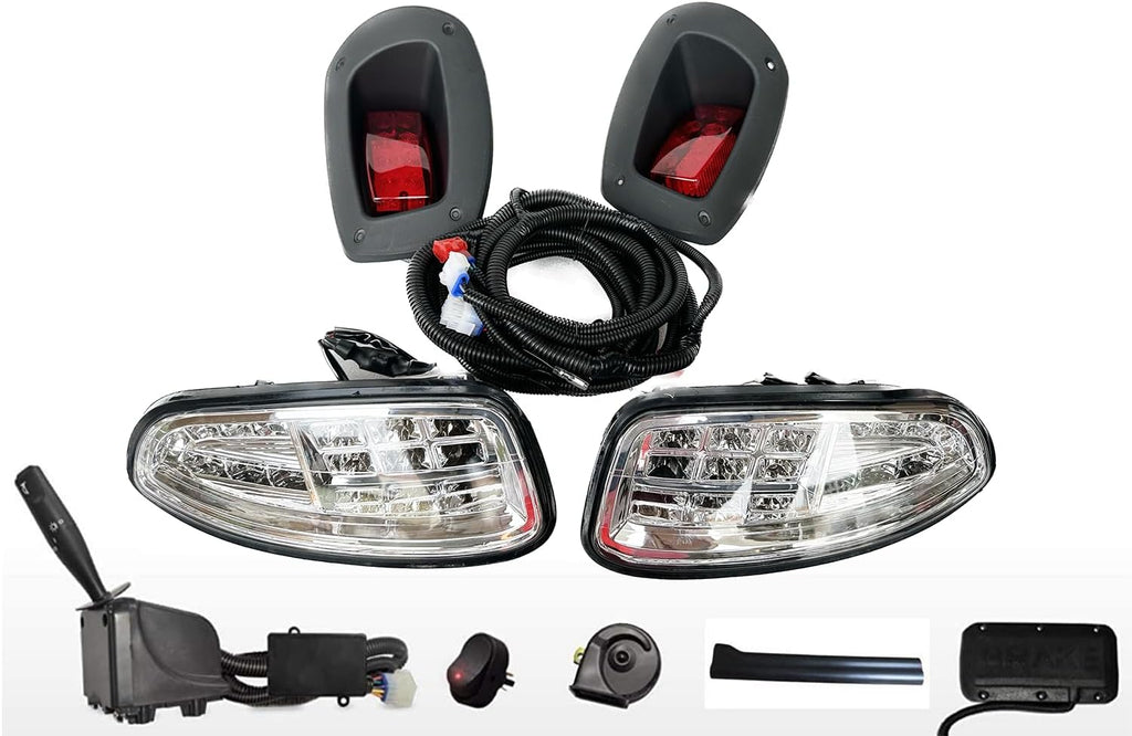 dr.acces golf cart led light kit for ezgo shown in use
