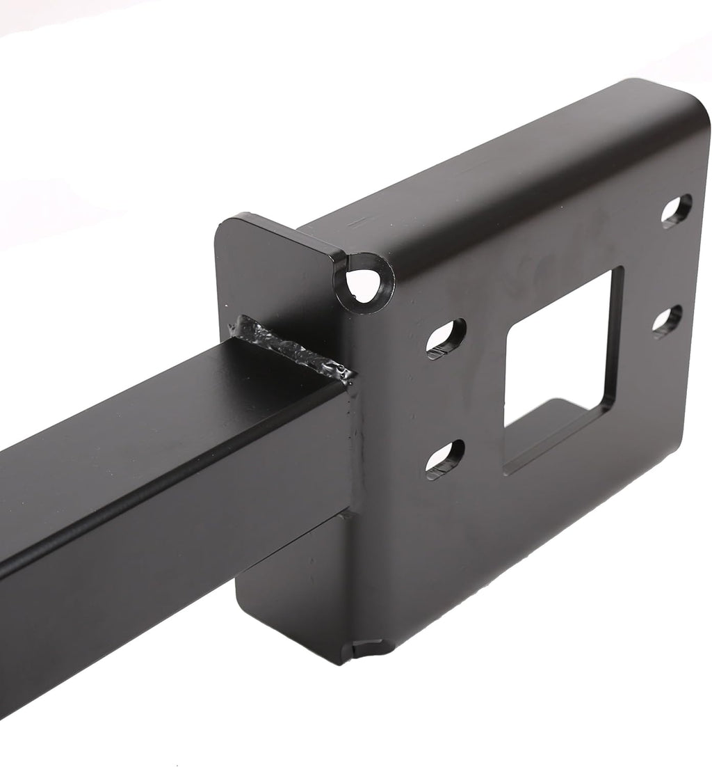 ALMULOO 2" Front Mount Trailer Receiver Hitch Compatible with 1999-2007 Ford F-250/350/450/550 Super Duty w/2" Receiver Powder Coated Steel Replacement for 65022