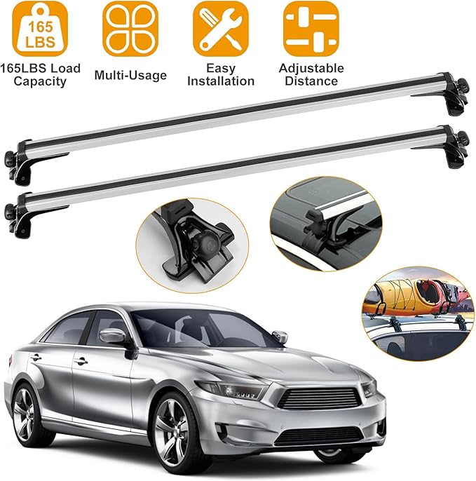 2Pcs Universal Roof Rack Cross Bars，47.24” Aluminum Cross Bars - Image 2