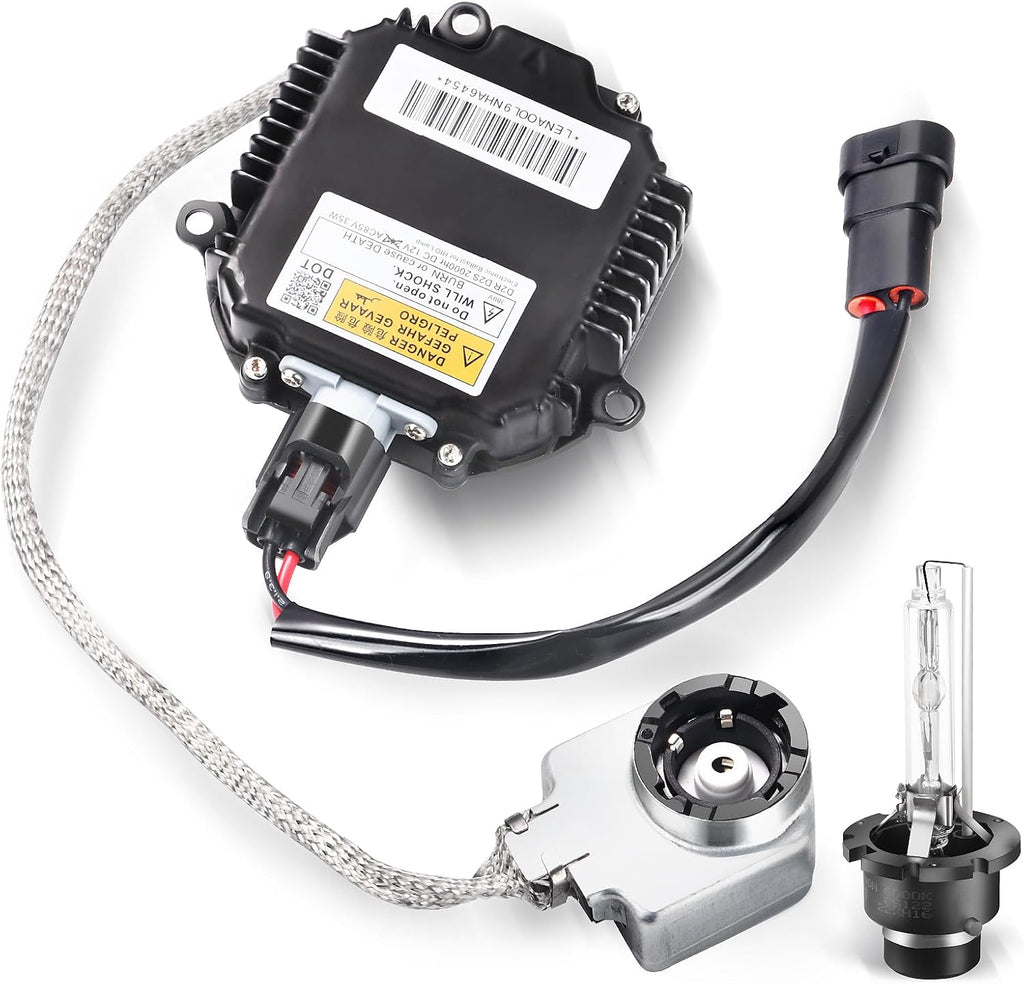 28474-8991 Xenon HID Headlight Ballast Control Unit with Igniter & D2S Bulb - HID Headlight Kit Compatible with Nissan Altima 350Z Maxima Murano Rogue Infiniti G35 G37 FX35, Replaces NZMNS111LAN