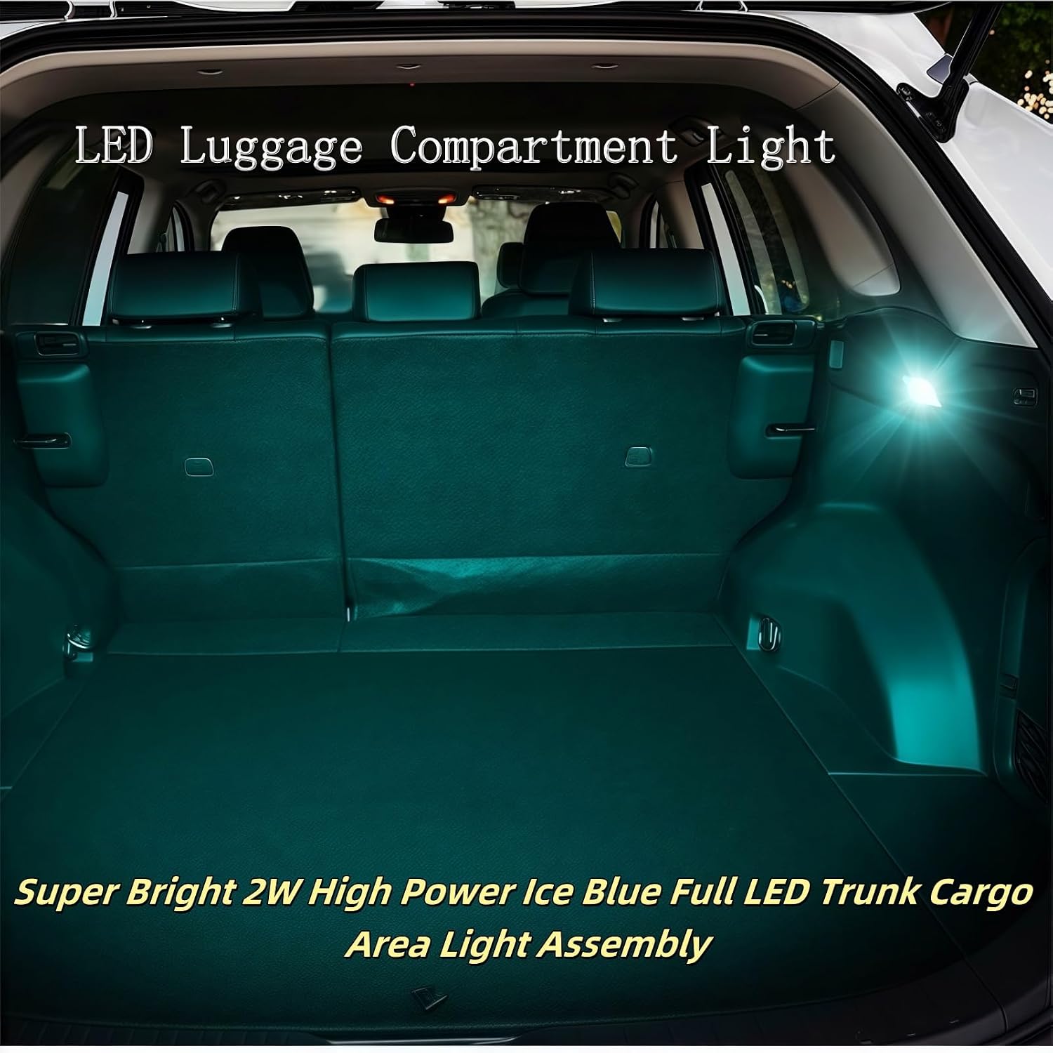 LED Trunk Cargo Light with Switch, Super Ice Bule Luggage Compartment Light Lamp Compatible with Toyota Highlander,Sienna,Venza,RAV4,Prius,Lexus RX350, CT200h, NX300h, GS350, Scion tC xB