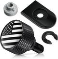 Amazicha Stainless Steel Seat Bolt Screw Nut Cover Mount Kit American Flag Compatible for Harley Davidson Touring Sportster Softail Dyna 1996-2026 Black
