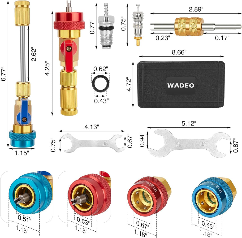 ac valve core removal tool r134a r1234yf ac, close-up detail