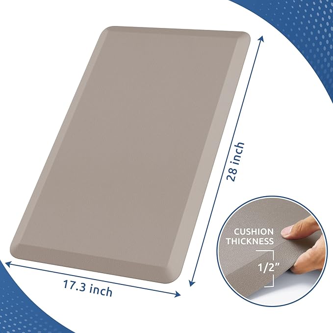 KitchenClouds Kitchen Mat Cushioned Anti Fatigue Rug 17.3"x28" Waterproof Non - Image 2