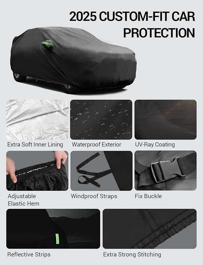 Proadsy 2025 Upgrade Car Cover Custom Fit - Image 8