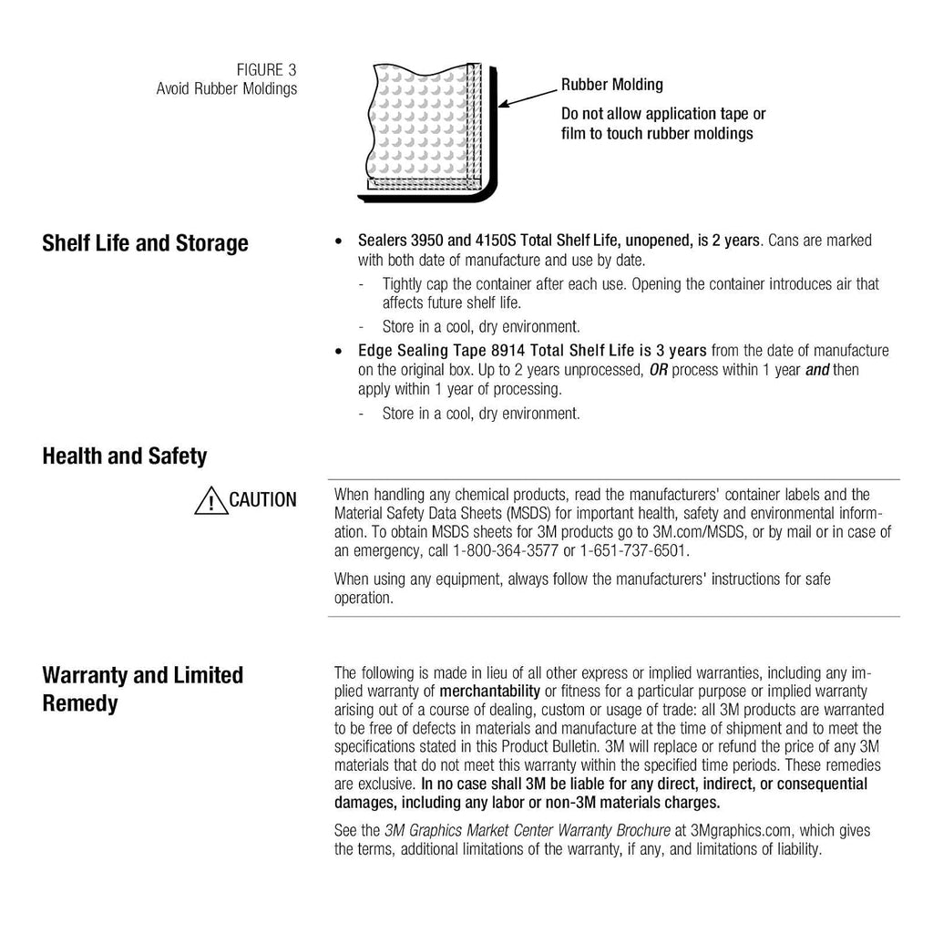 8520ES Matte Clear Edge Sealer Sealing Tape for Vinyl Wrap Perforated Film Made from Genuine 3M