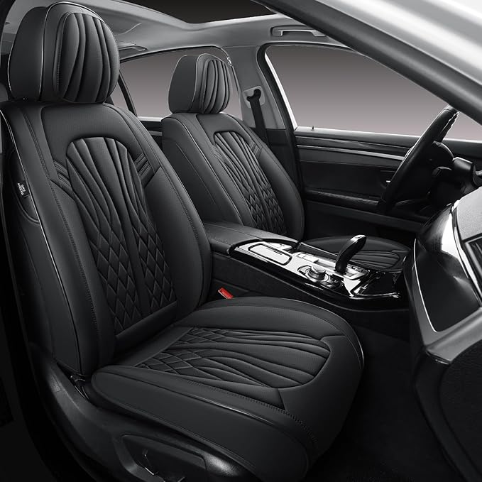 Leather Seat Covers, Car Seat Protector Waterproof, Seat Covers Full Set - Image 4