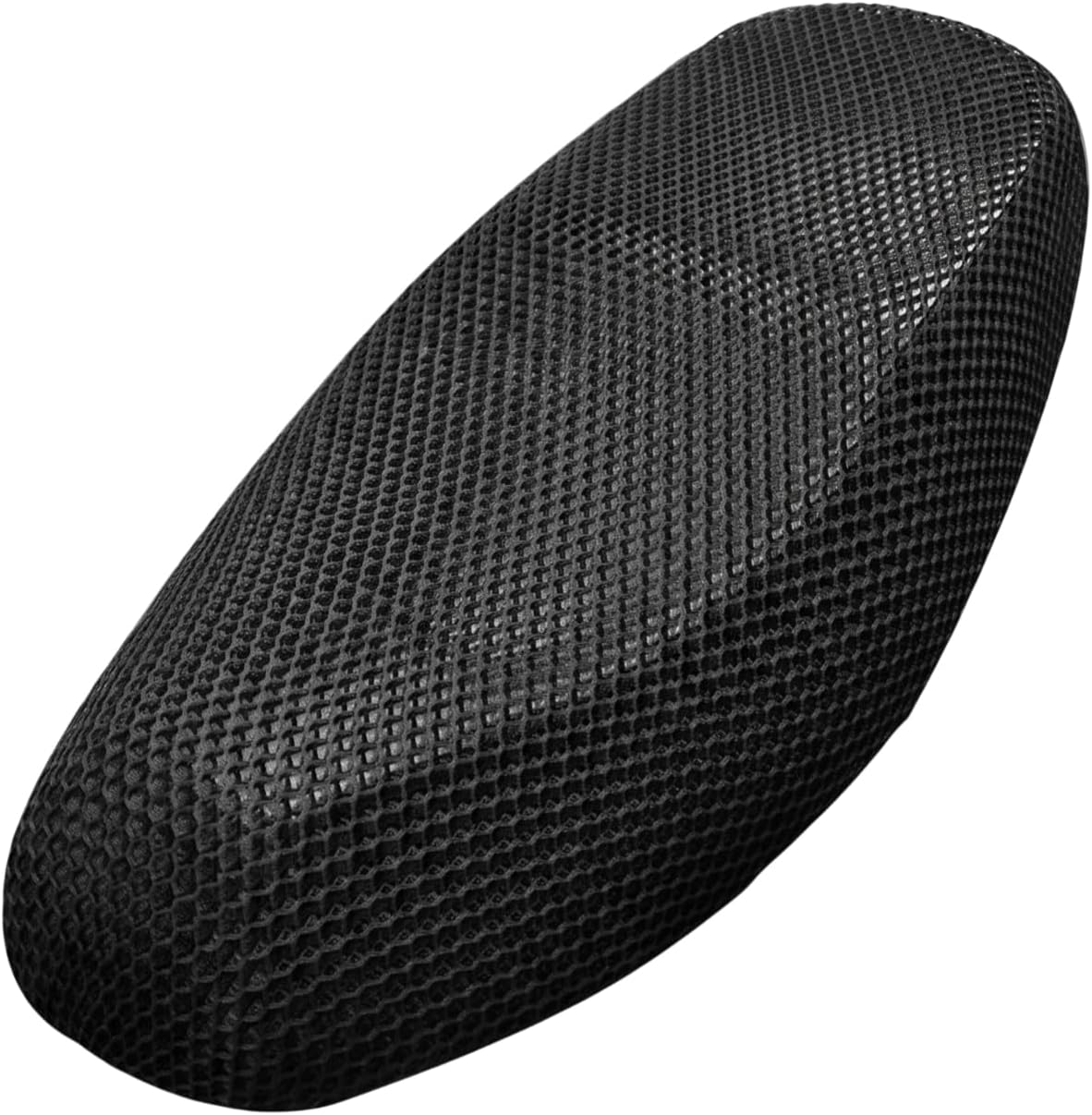 Motorcycle Seat Cover, 3D Honeycomb Mesh Breathable Scooter Seat Cushion, Anti-Slip Heat Relief Moped Pad, Universal Protective Accessories for Most Motorcycles, Scooters (Black)