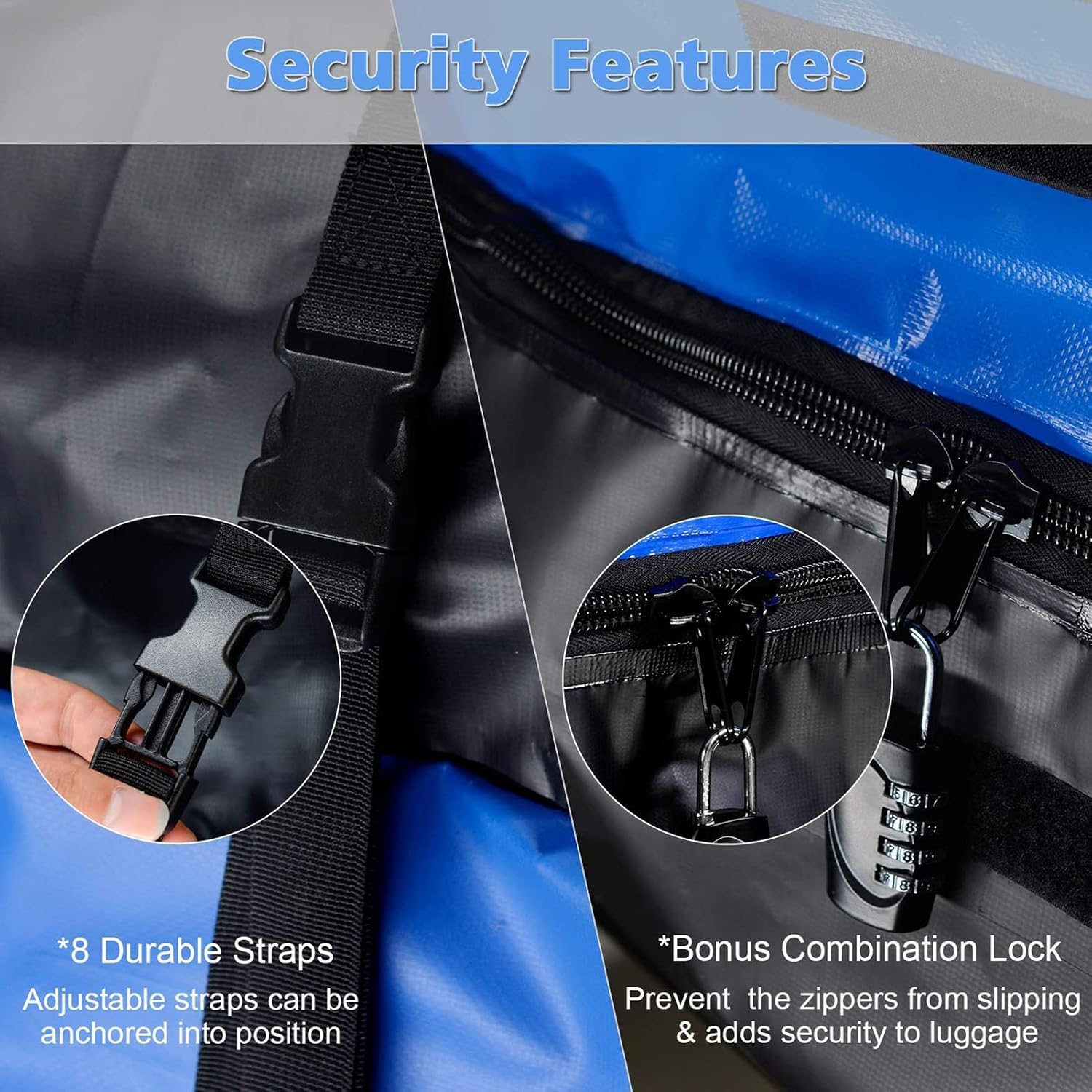 Roof Cargo Bag for Car Rooftop 15 Cubic Feet Waterproof for