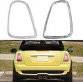 Compatible with MINI Cooper Taillight Trim Ring 2007-2014,R55 R56 R57 Rear Tail Light Lamp Assembly Cover Bezel for Driver Passenger Side,Replacement 51132752243,51132752244,Chromed,1 Pair