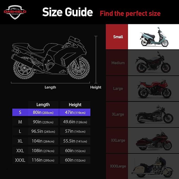 Ultimum Series Motorcycle Cover Waterproof All Weather Protection Universal
