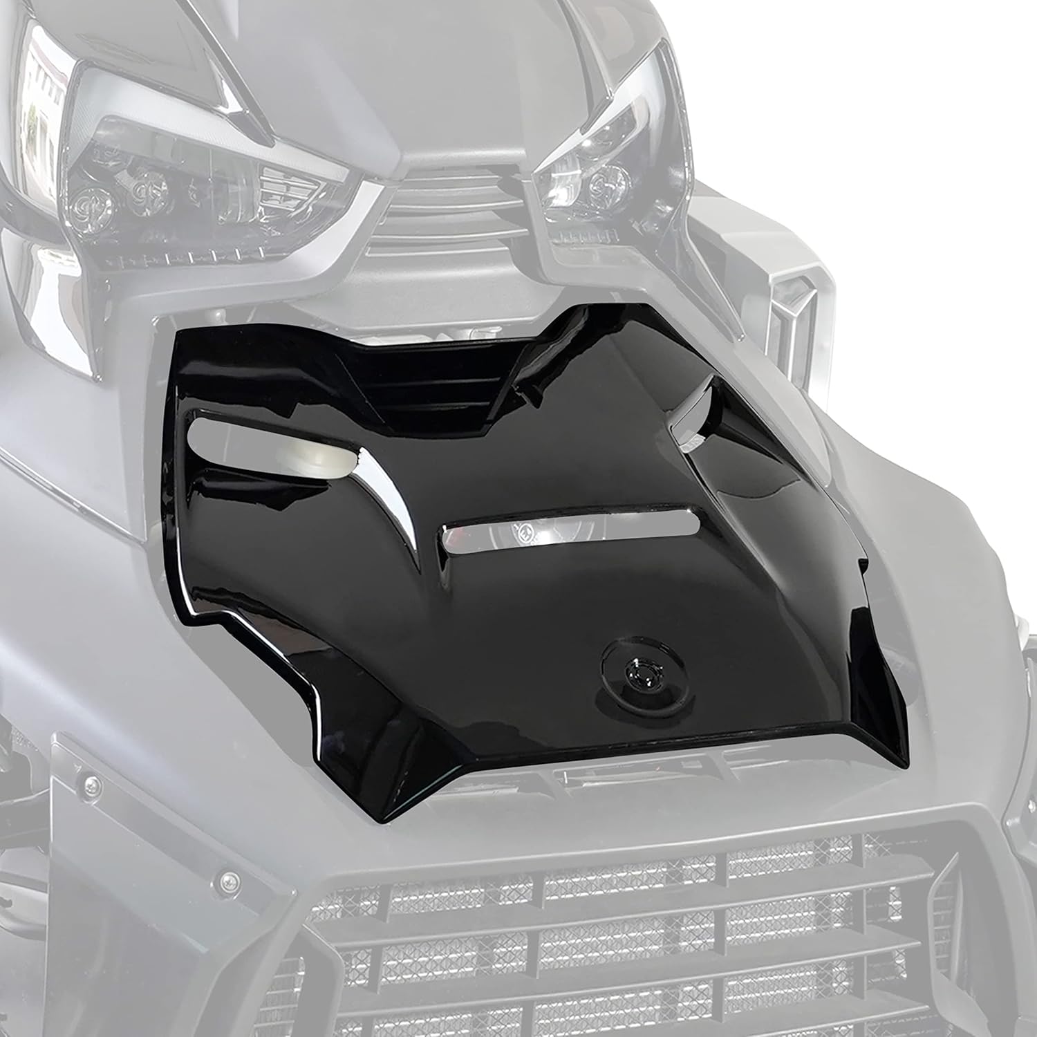 SAUTVS Epic Hood Panel for Can-Am Ryker, Gloss Black Epic Turbo Hood Scoop for Can-Am Ryker 600 900 Sport 2019-2026 Accessories (1PC, Replace #219400877)