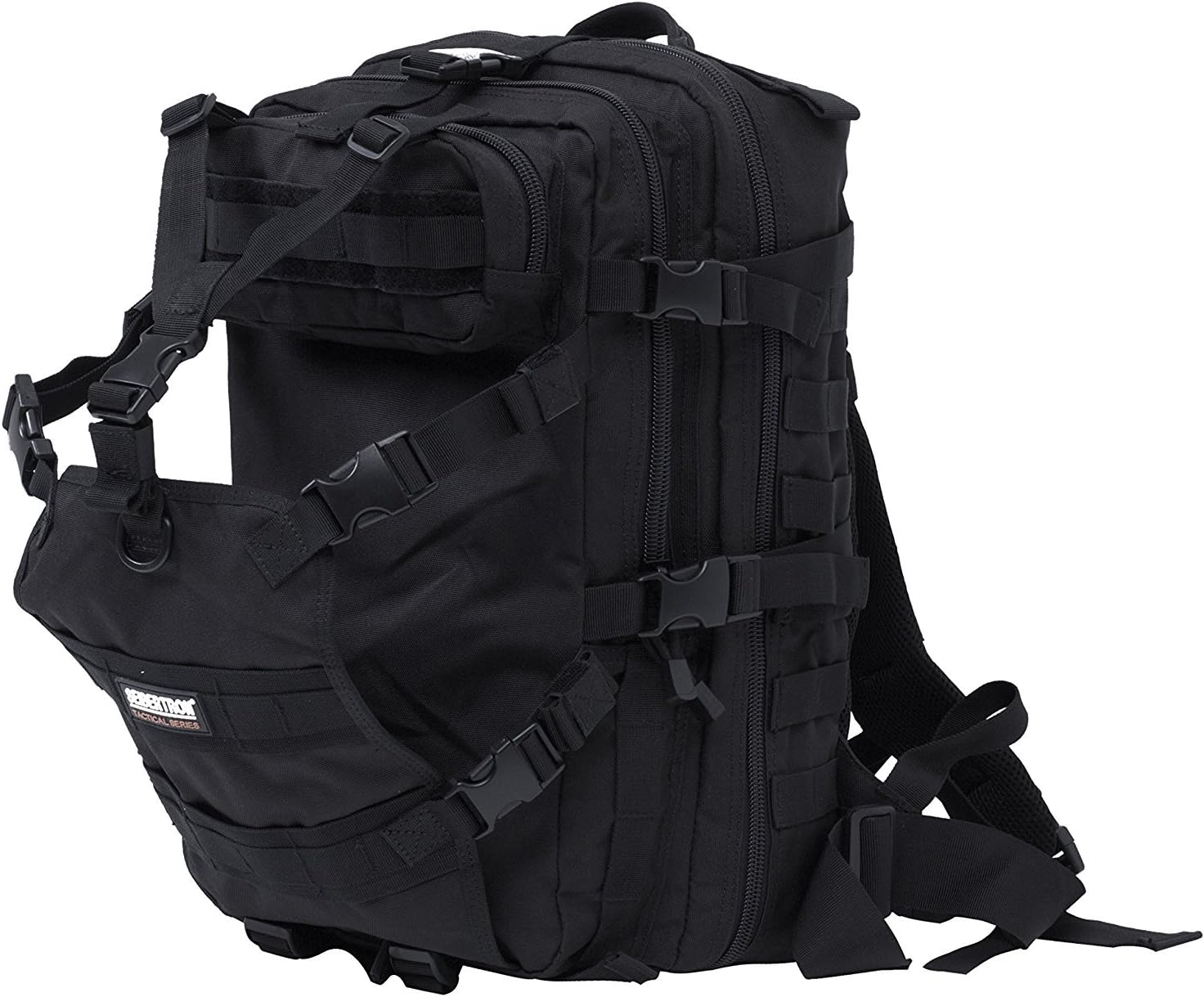 Seibertron Waterproof Large Capacity Molle Motorcycle Helmet Holder/Cycling Helmet Storage/Hiking Helmetcatch Bag/Backpack Also Fit Basketball Football Soccer Backpack Black