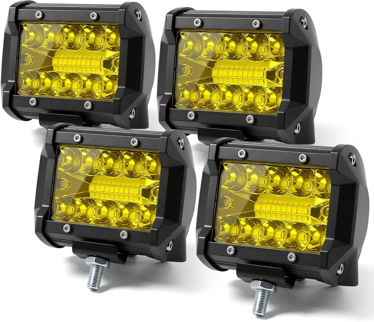 turboo 4 inch led light pods 4pcs 60w, main product view