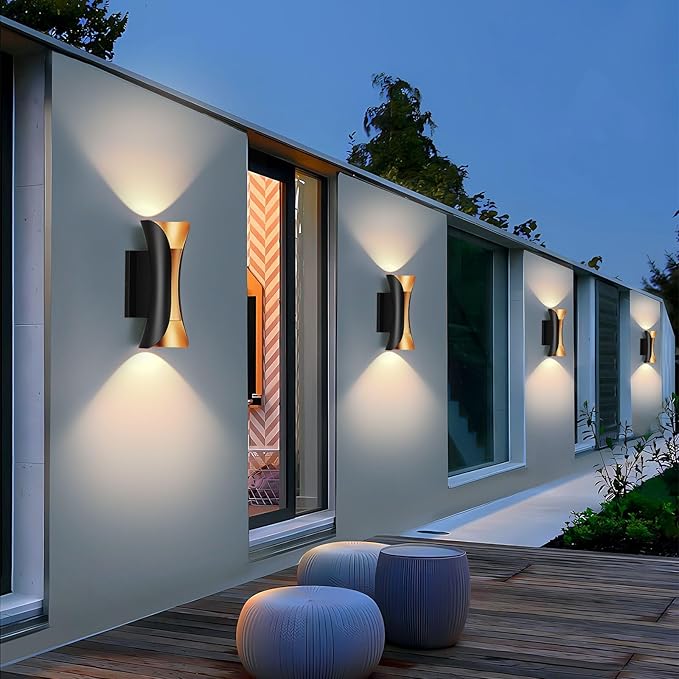 2-Pack Outdoor Wall Light LED 20W 11.8in Aluminum - Image 8