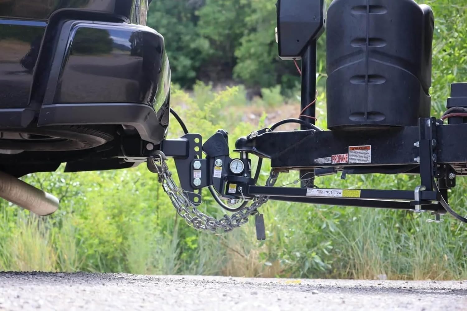 Weigh Safe True Tow Middleweight - Weight Distribution Hitch - Ball Mount Hitch with Anti-Sway Technology - 10" Drop, 2.5" Shank, 8,500-lb Towing Capacity & 1-Piece Lock