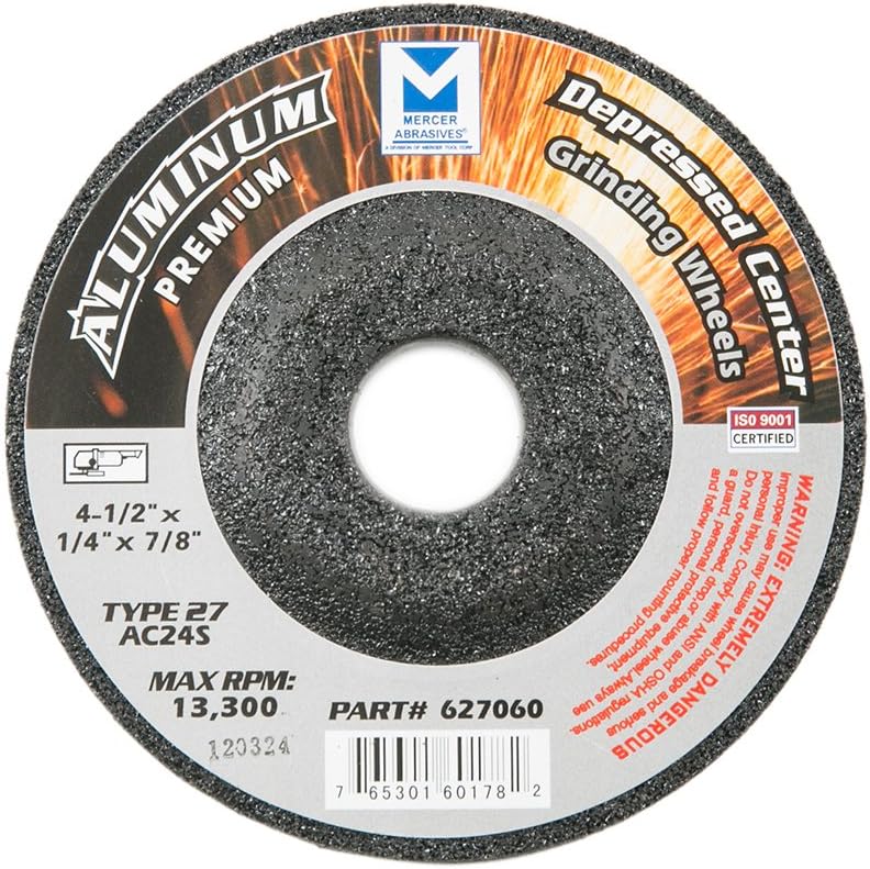 mercer industries 627060 type 27 grinding wheel for, main product view
