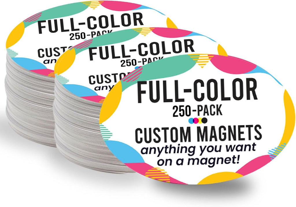 Magnet Me Up Customizable Magnet Pack, Oval Magnetic Decal, Advertising