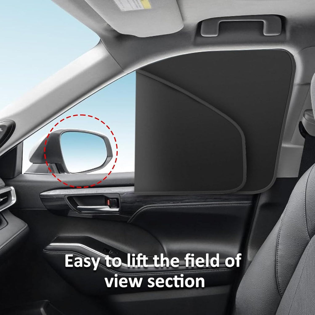 4 Pcs Car Side Window Sun Shade for Toyota Prius 2010-2015, Window Shade Magnetic Foldable UV Heat Protection Sun Blocker Privacy Cover Auto Accessories