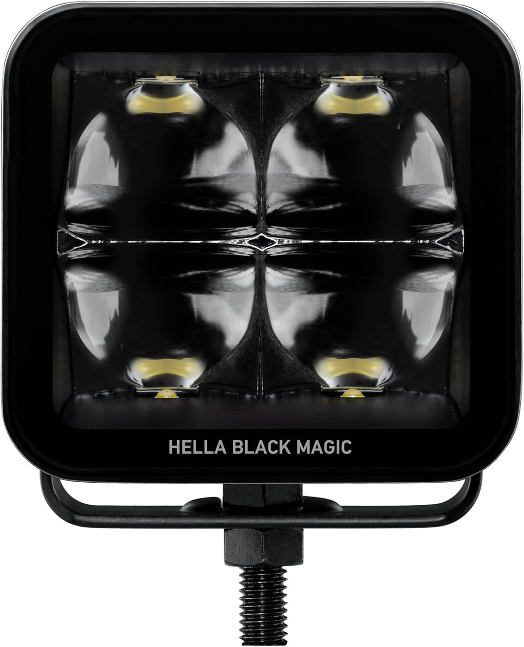 HELLA 1FA 358 176-821 LED-Spotlight - Black Magic Cube Kit 3.2" - 12/24V - mounting - Long-Range Illumination - Cable: 500mm - Plug: Deutsch Plug - Kit - Quantity: 2