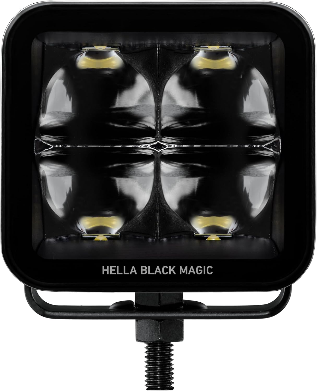 HELLA 1FA 358 176-821 LED-Spotlight - Black Magic Cube Kit 3.2" - 12/24V - mounting - Long-Range Illumination - Cable: 500mm - Plug: Deutsch Plug - Kit - Quantity: 2