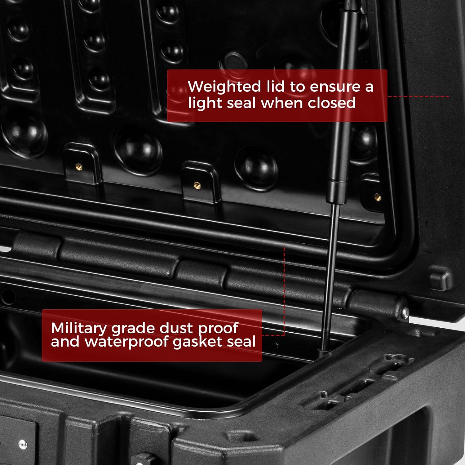 RUGCEL 126QT Waterproof Dry Box Off-Road for Camping, Trunk, Roof Rack
