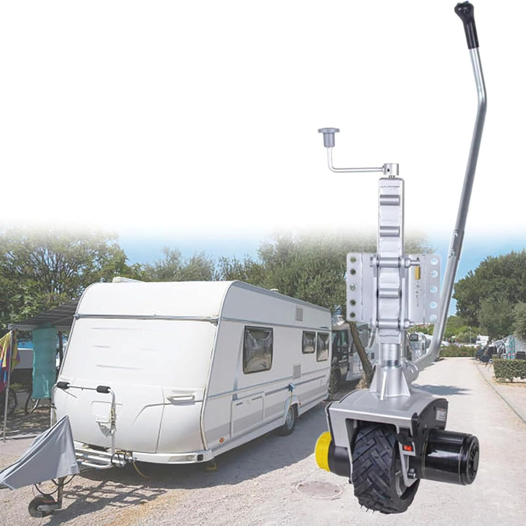 Electric Trailer Dolly with Wheel, Motorized Jack for Easy RV and Boat Moving, Adjustable Height Universal Fit