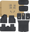 Floor Mats for Tesla Model Y Juniper 2025 2026 | All-Weather TPE Liners 7-Piece by SANBAN-AXE
