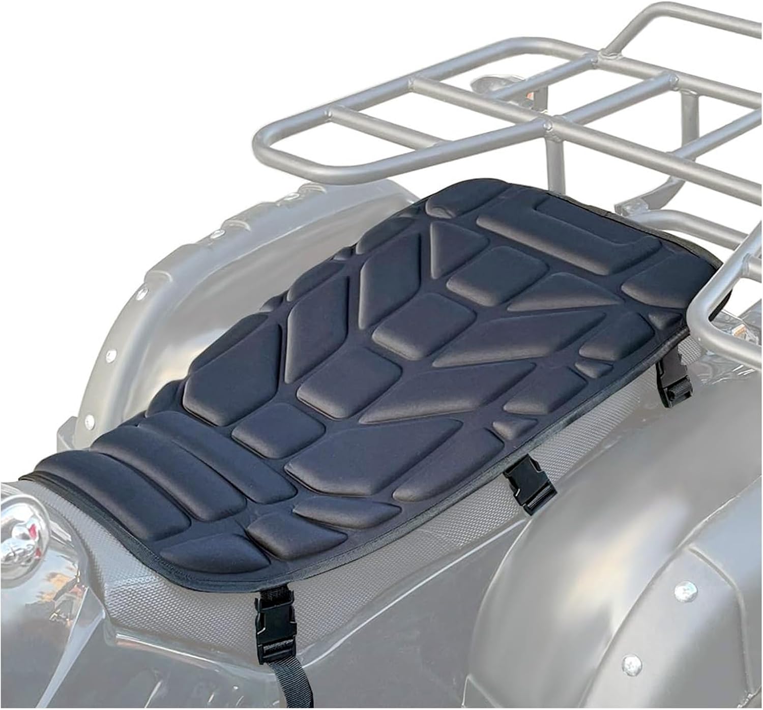 ATV Seat Cushion for Yamaha Grizzly 660 2004 2005 2006 2007 2008, Shock Absorbing Quad Bikes Seat Pad Protector, Thick Non Slip ATV Seat Cover Padded, Breathable Saddle Pad