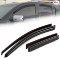 Auto Dynasty 4Pcs Carbon Fiber Pattern Window Visors Compatible by AutoDynasty