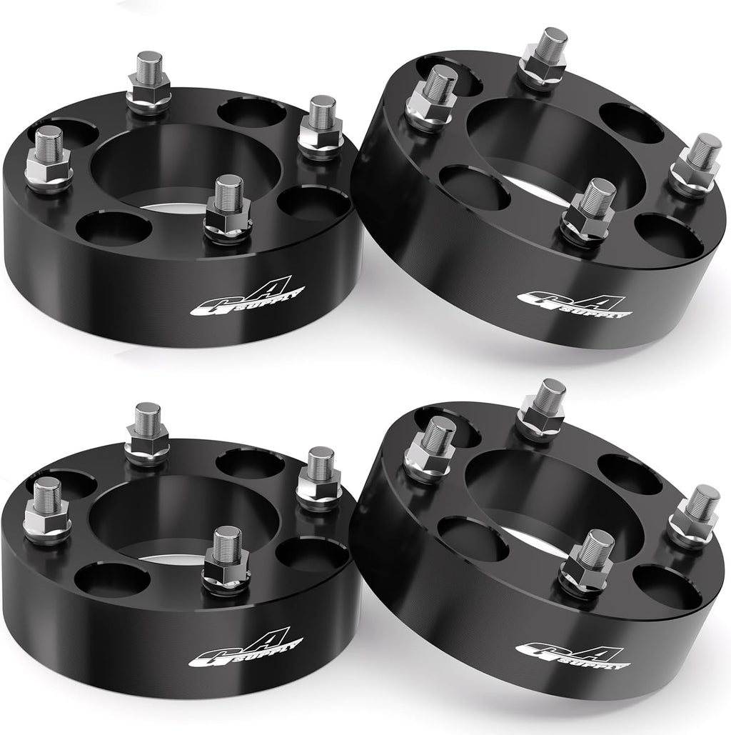 GAsupply ATV Wheel Spacers 4x110, Compatible with CFMoto, Segway, Yamaha, 1.5" 38mm Wheel Spacer Adapters Black 74mm Hub Bore with 12×1.25 Studs, 4 Pack