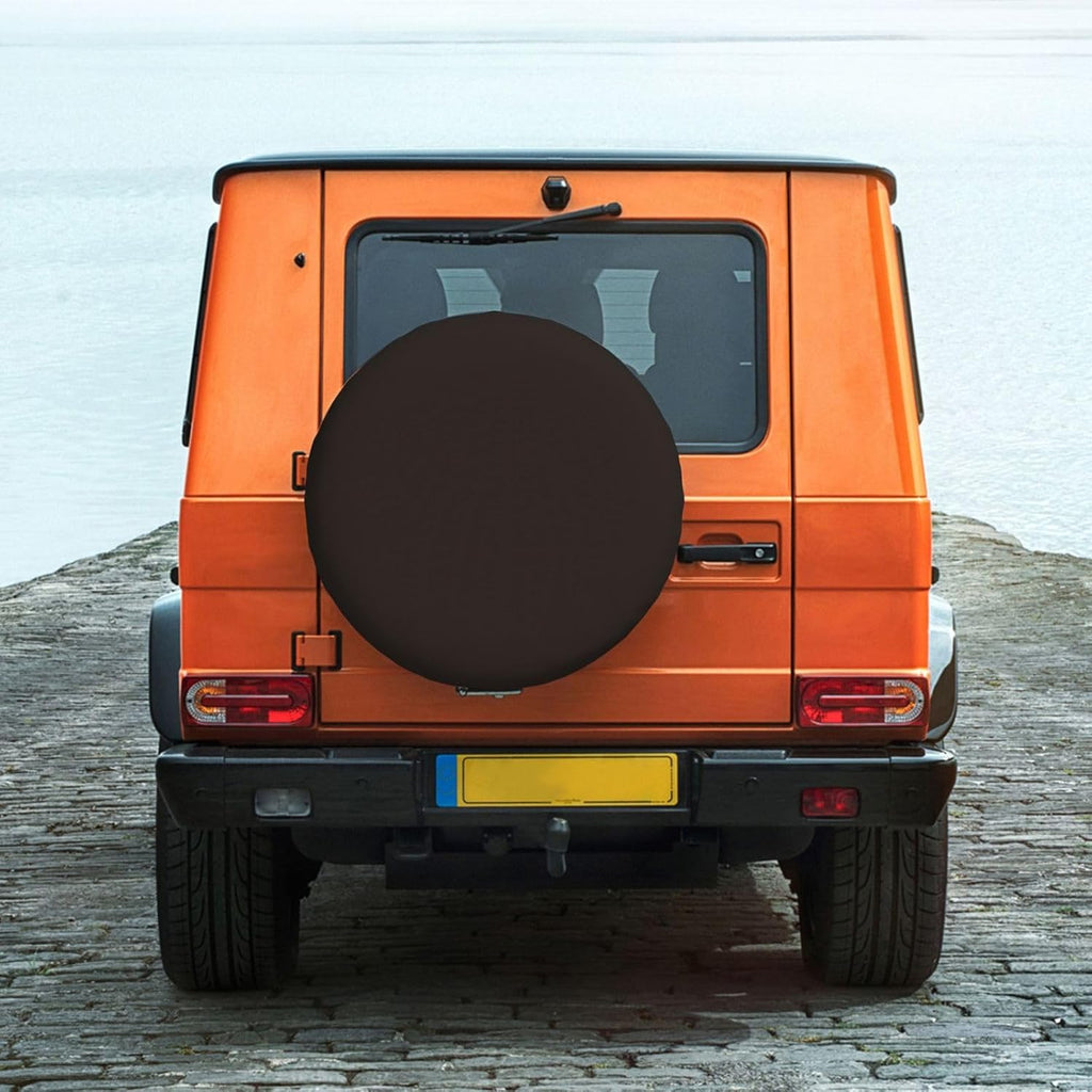 Warm Black Print Universal Spare Tire Cover for RV, Jeep | Wheel Protector Fits Rv, Trailer, Jeep, Shield Tires From Sun, Dirt And Rain For Outdoor Storage