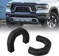 Front Tow Hooks Covers Hitch Cover Customized Car Tow Hooks Compatible with RAM 1500 Accessories 2019-2026|Black (Not Fit for RAM 1500 Classic,Warlock,RAM 2500,RAM 3500)