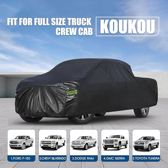 KouKou Truck Cover Waterproof All Weather, 7 Layers Heavy Duty Pickup Truck - Image 7