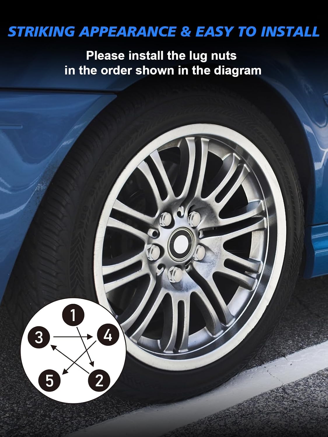 20pcs 1/2"-20 Lug Nuts - Compatible with 1987-2018 Jeep Wrangler, 1993-2010 Grand Cherokee, 1994-2001 Dodge Ram 1500, 1991-2019 Ford Explorer, One-Piece Design Factory Chrome Wheel Lug Nut Set