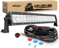nilight led light bar 22inch 120w spot flood, main product view