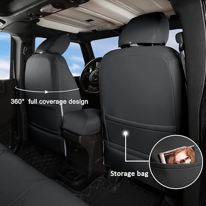 GIANT PANDA Customized Front Car Seat Covers