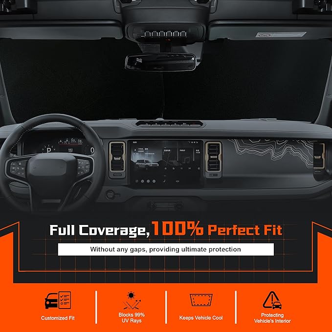 Custom Fit Windshield Sun Shade - Image 3