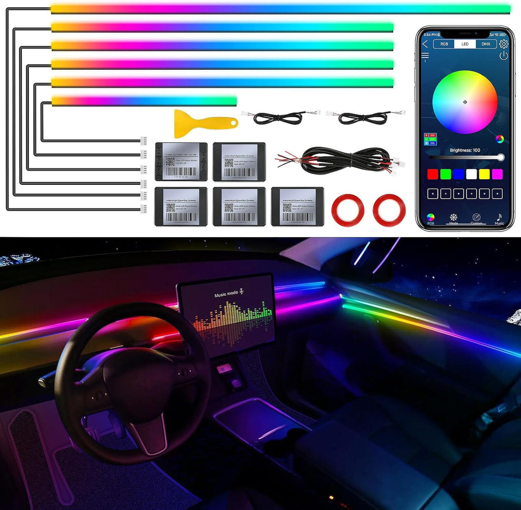 Dream+Color Acrylic Interior Car LED Strip Light