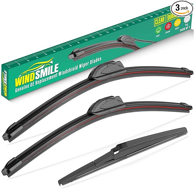 22" 19" 12" Windshield Wiper Blades Replacement by WINDSMILE