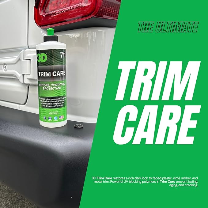 3D Trim Care Restorer of Faded & Dull Plastic, Trim & Bumpers - Image 3
