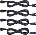 Hovano 4 PCS 60 inch/150cm 4 Pin RGB LED Multi-Color Accent Light Extension Cable Wire Cord Set for LED Motorcycle ATV Car Light Multi-Color Neon Strip Trucks Rock Lights (60 inches Cable)